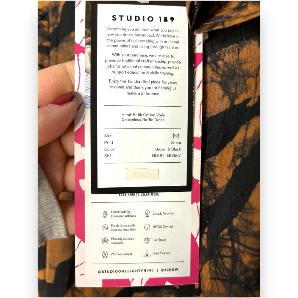 ❌SOLD❌ STUDIO 189 x J.CREW NWT Limited Edition Animal Print Midi Dress Sz Medium - Picture 11 of 11
